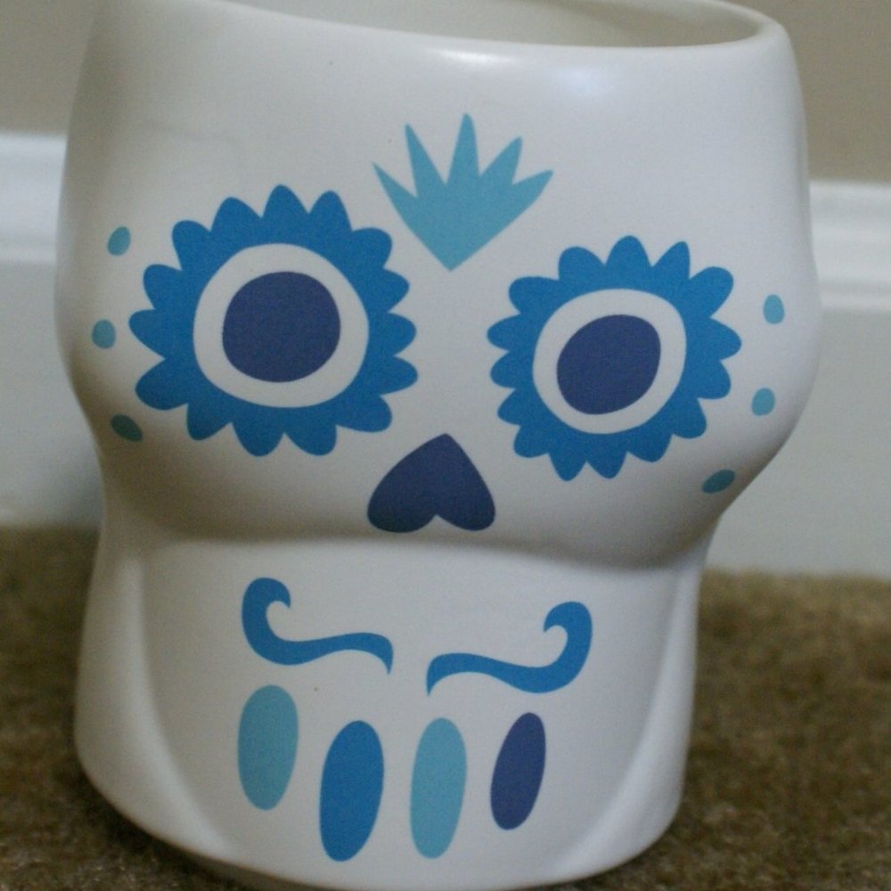 Don Julio Tequila Ceramic Mug Cup Sugar Skull Day of Dead Claudio Limon Design